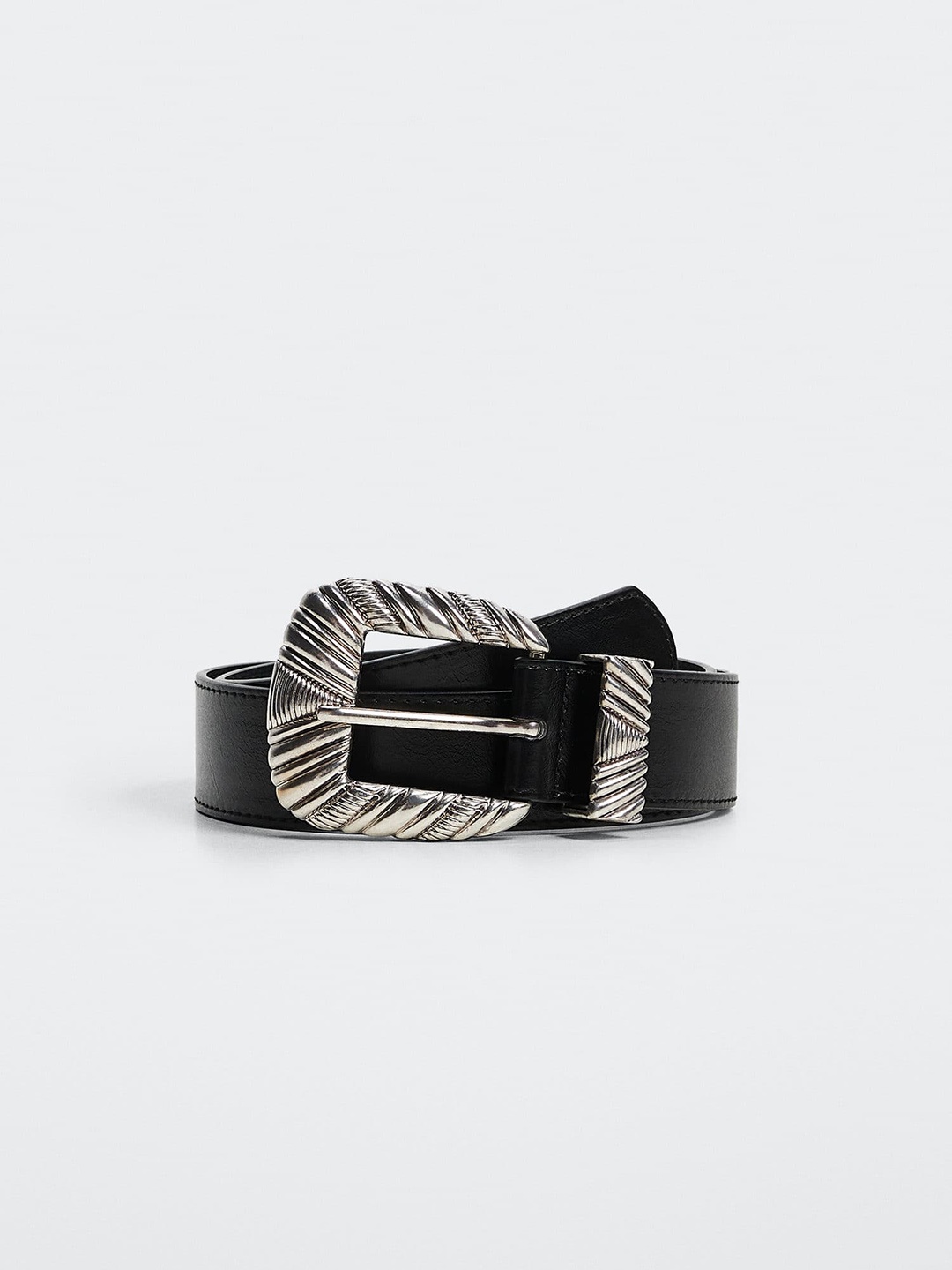 

MANGO Women Black Solid Belt