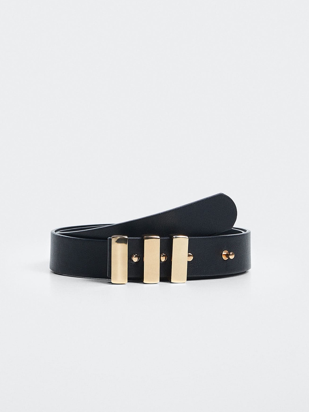 

MANGO Women Black Solid Sustainable Belt