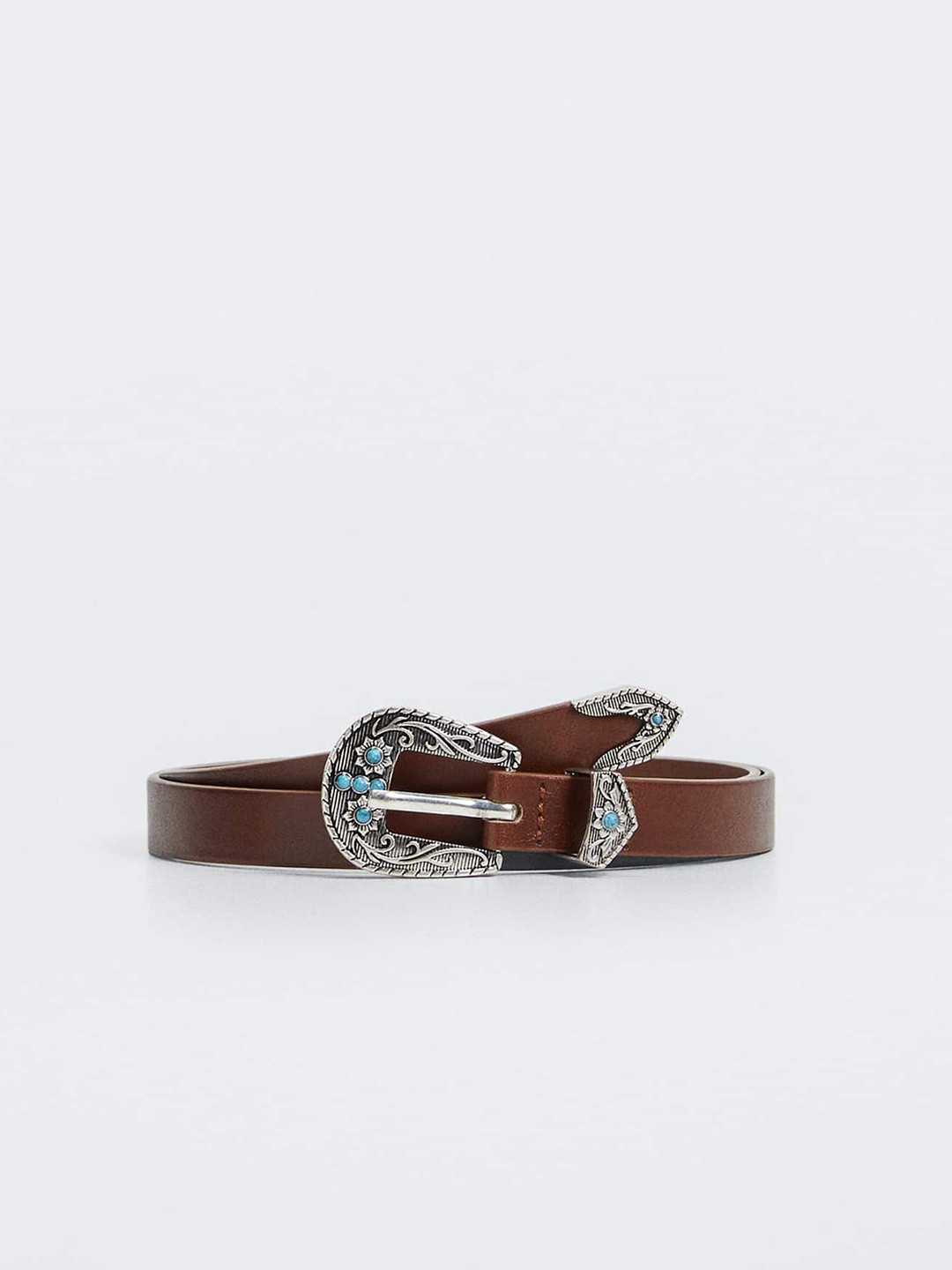 

MANGO Women Brown Solid Belt