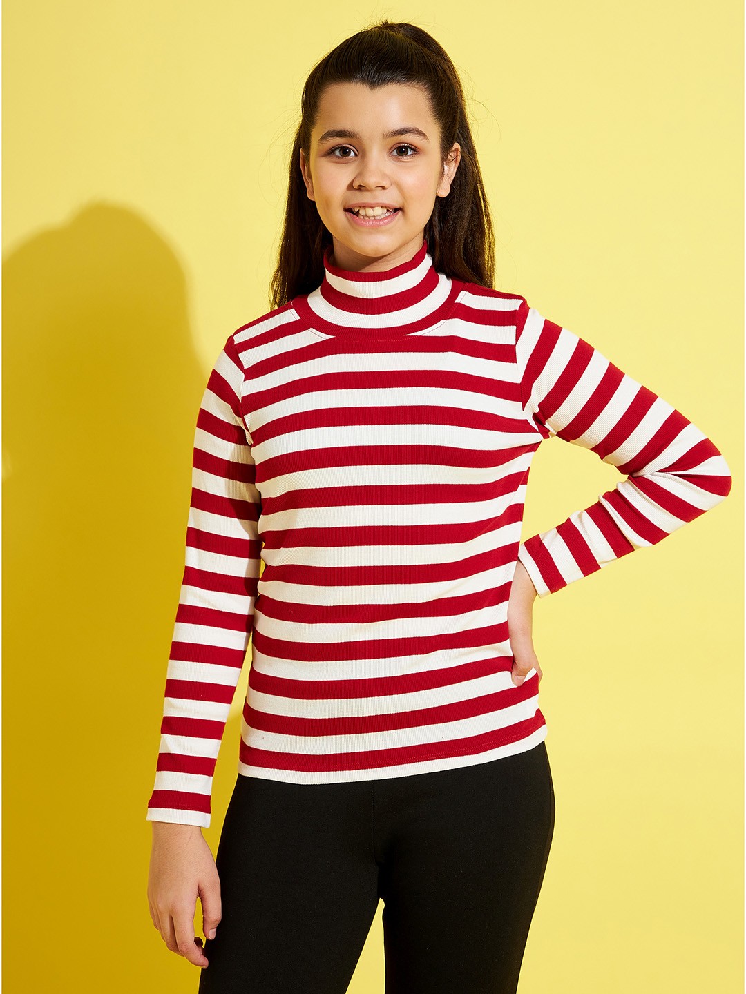 

Noh.Voh - SASSAFRAS Kids Kids Girls Red & White Striped Top