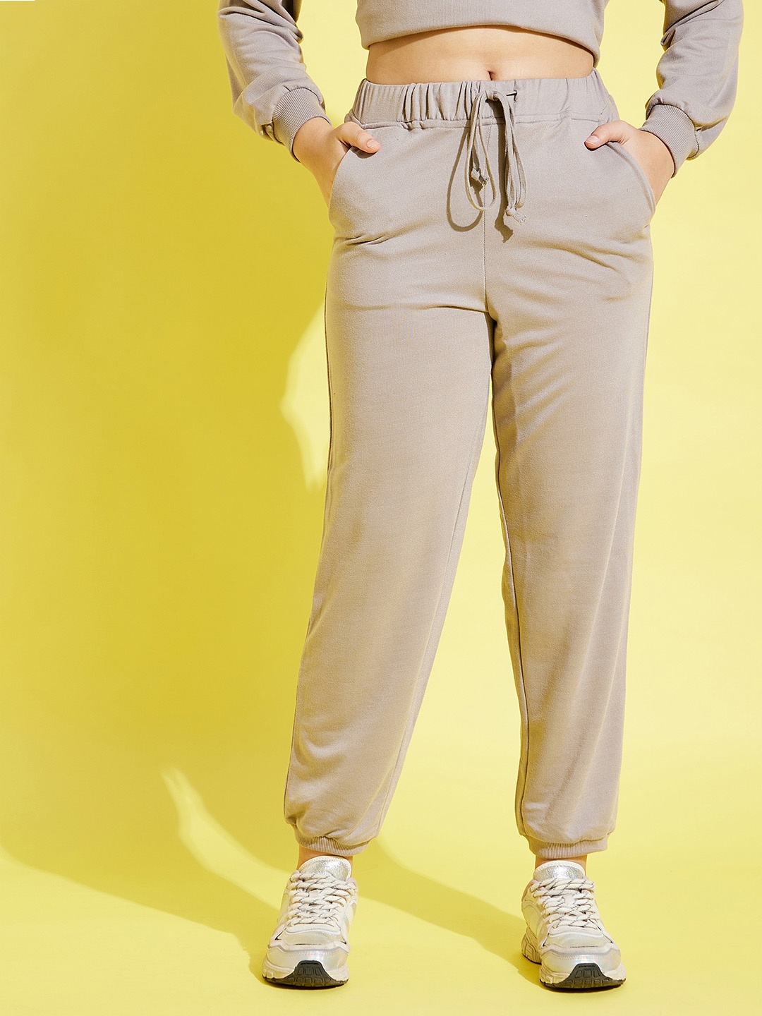 

Noh.Voh - SASSAFRAS Kids Girls Grey Solid Joggers