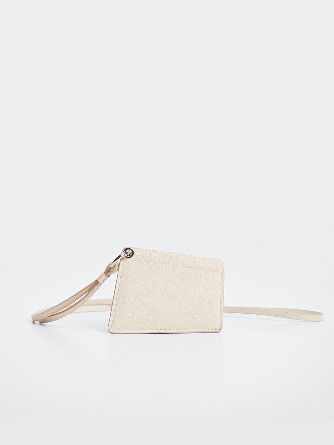 

MANGO Women Off White Solid Card Holder