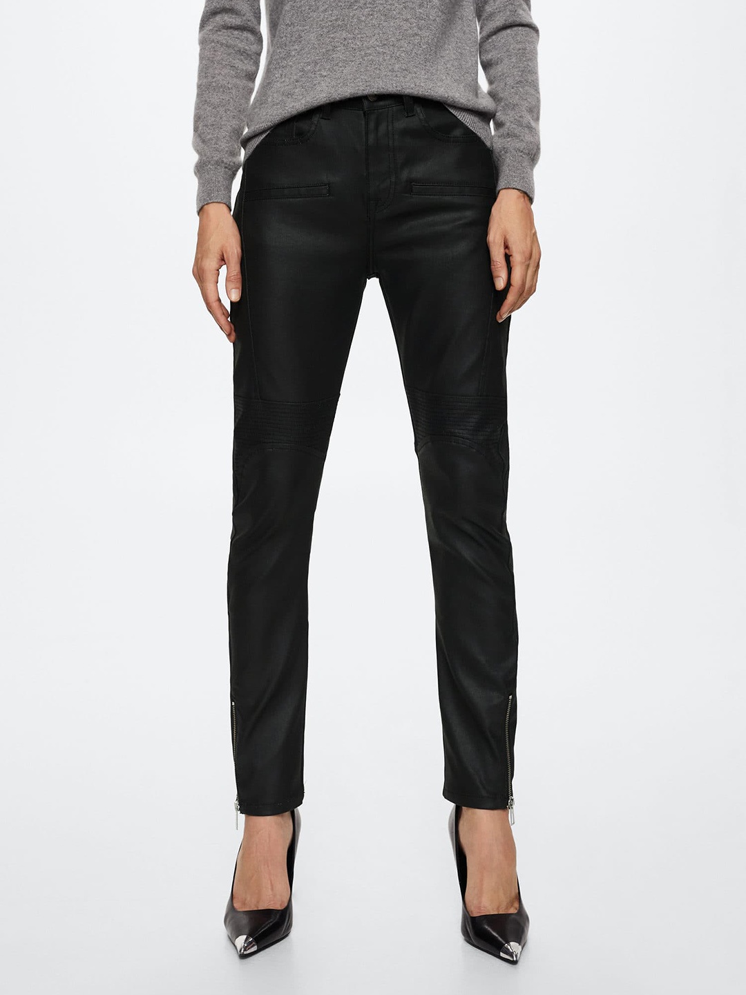 

MANGO Women Black Skinny Fit Stretchable Sustainable Jeans
