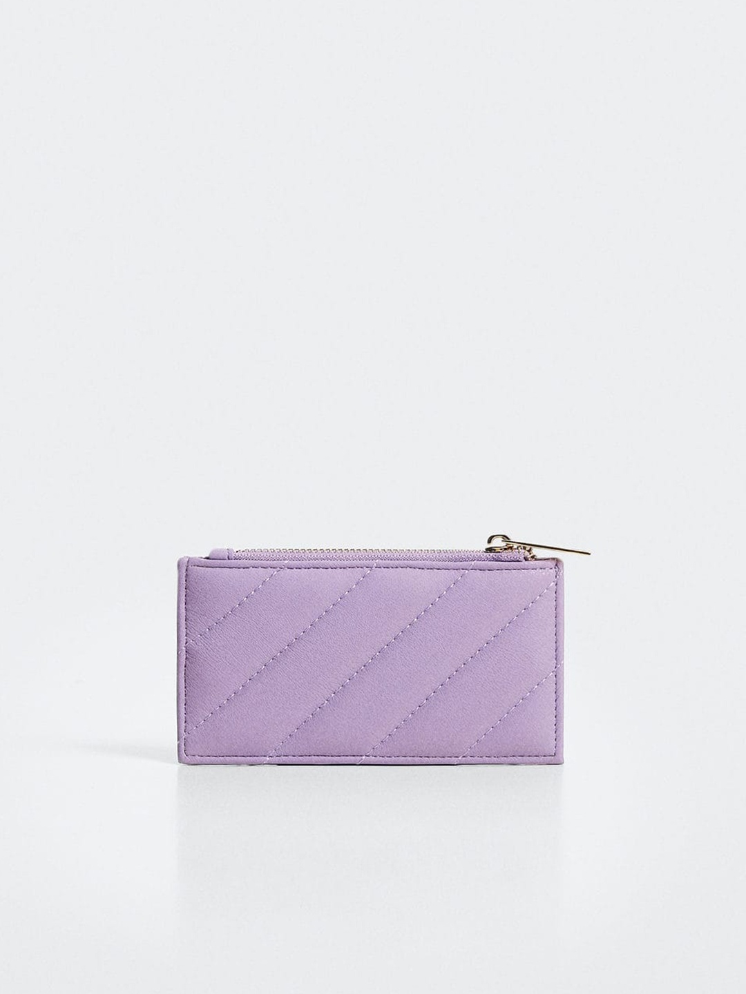 

MANGO Women Lilac Solid Card Holder, Lavender