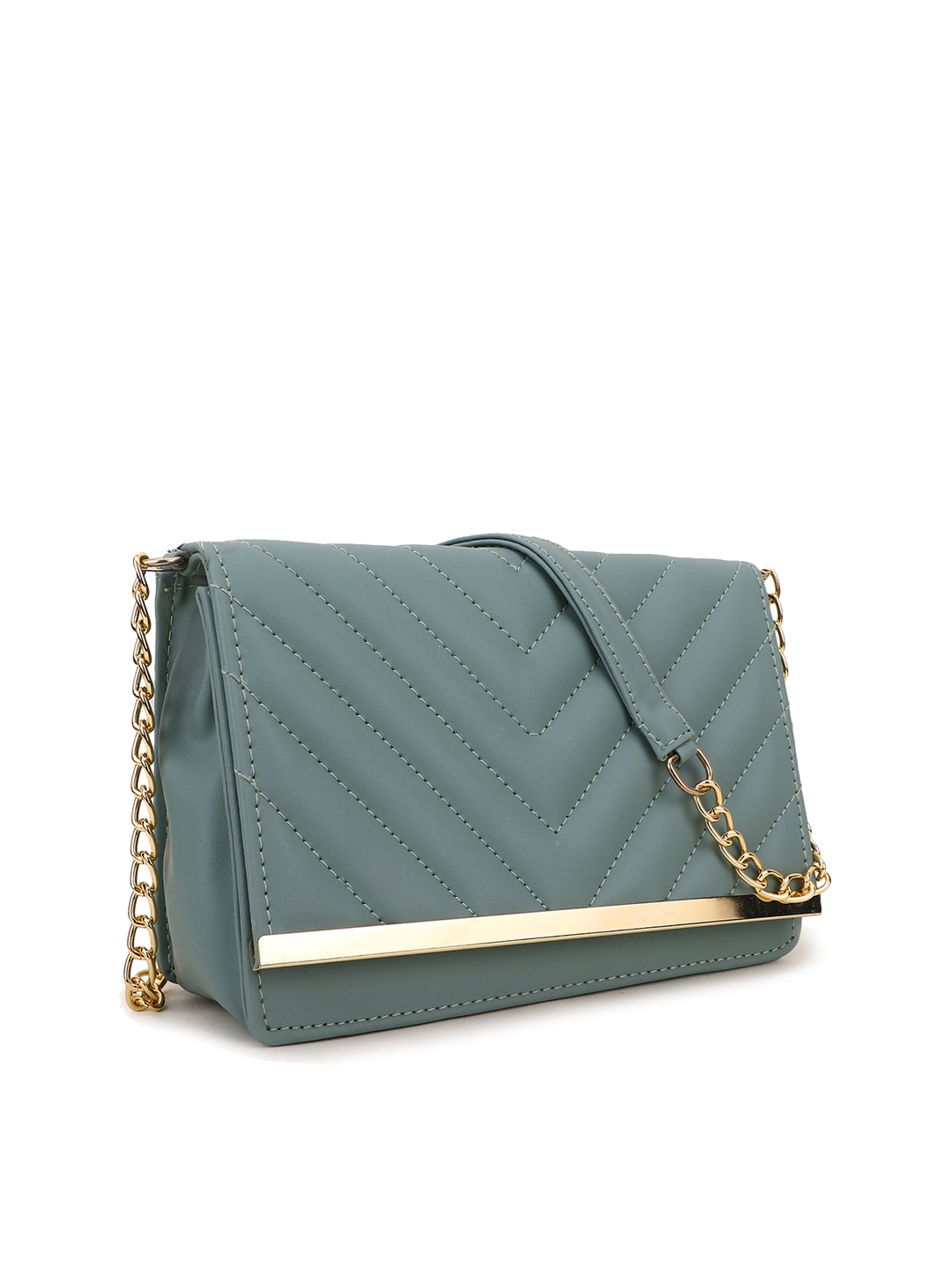 

SHINING STAR Olive Green Structured Sling Bag