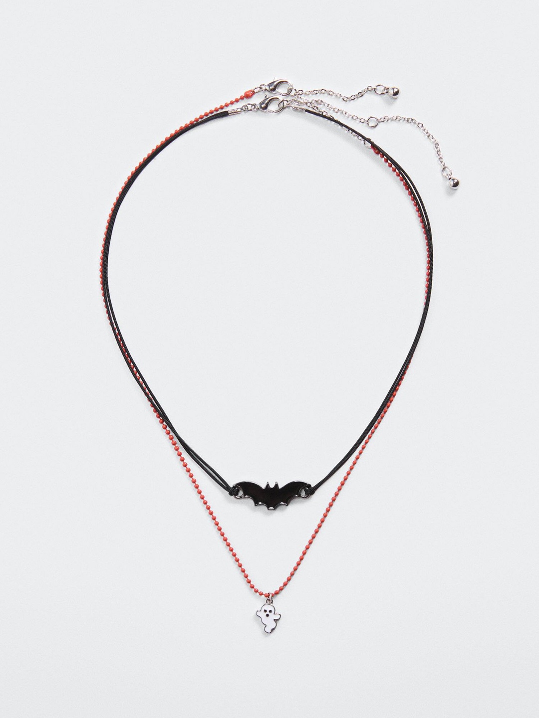 

Mango Kids Girls Set of 2 Halloween Necklace, Black