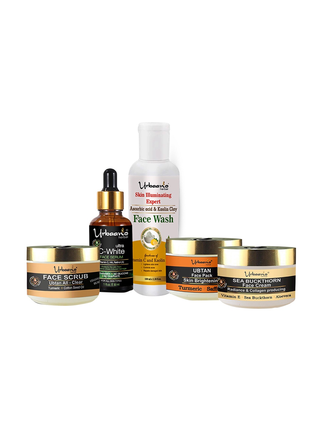 

Urbaano Herbal Set Of 5 White Beauty Gift Set
