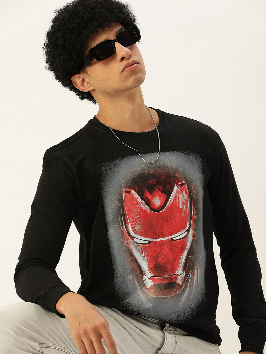 

Kook N Keech Men Black Graphic Printed Sweatshirt