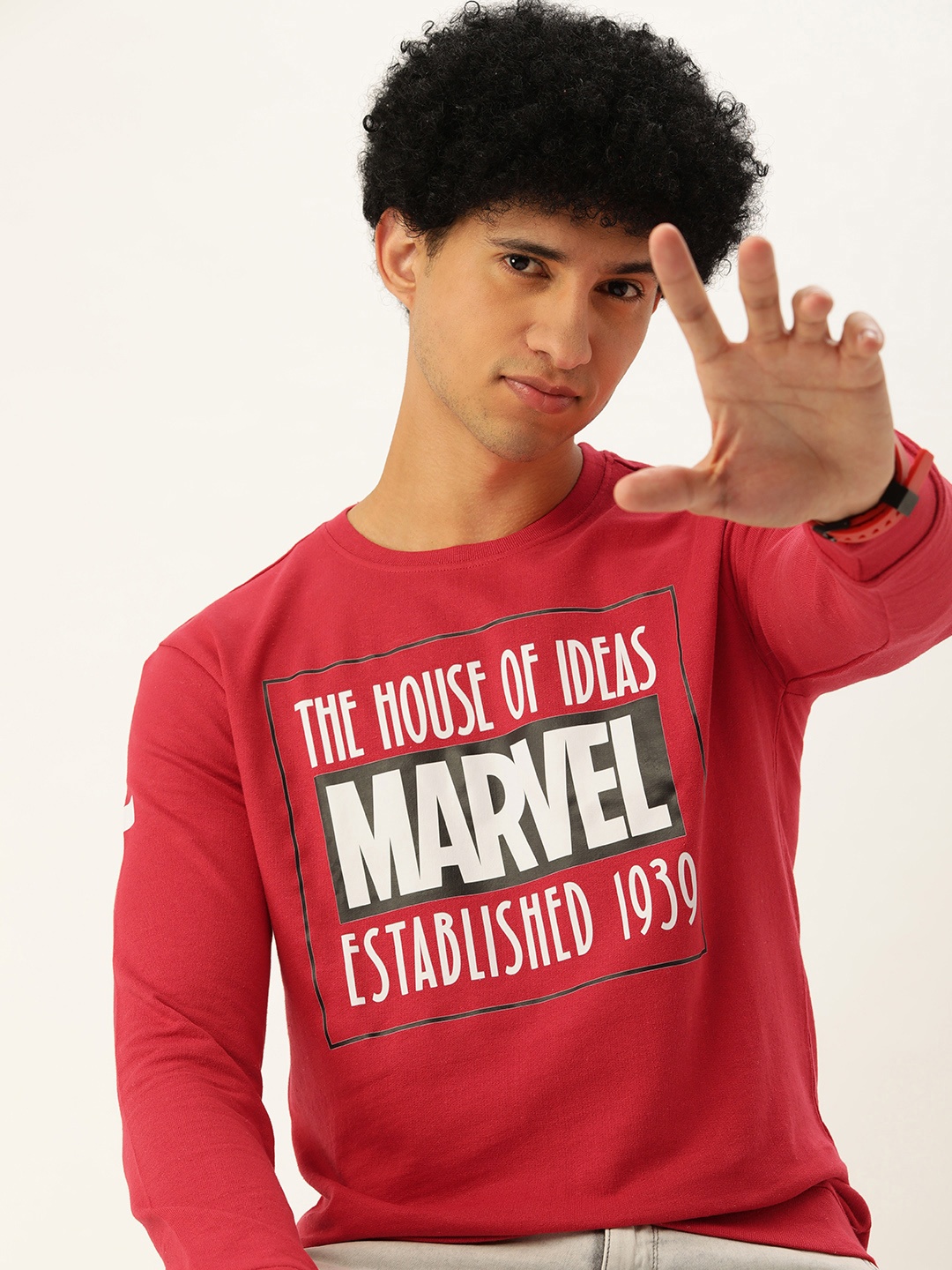 

Kook N Keech Men Red Typography Printed Sweatshirt