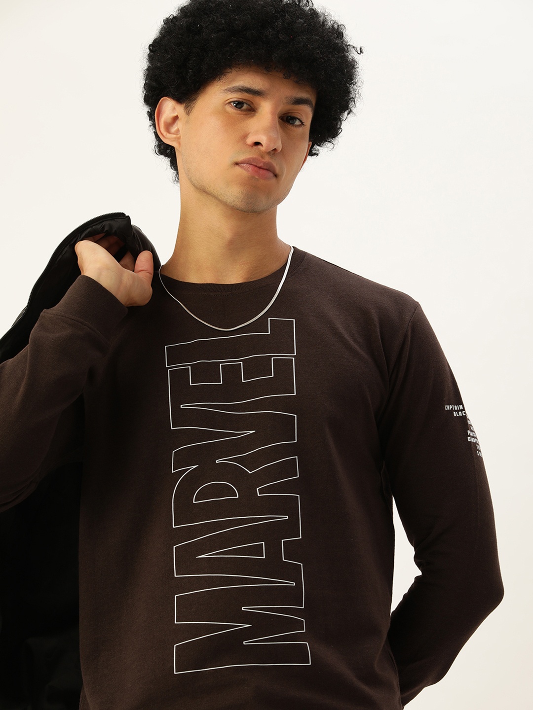 

Kook N Keech Men Brown Typography Printed Sweatshirt