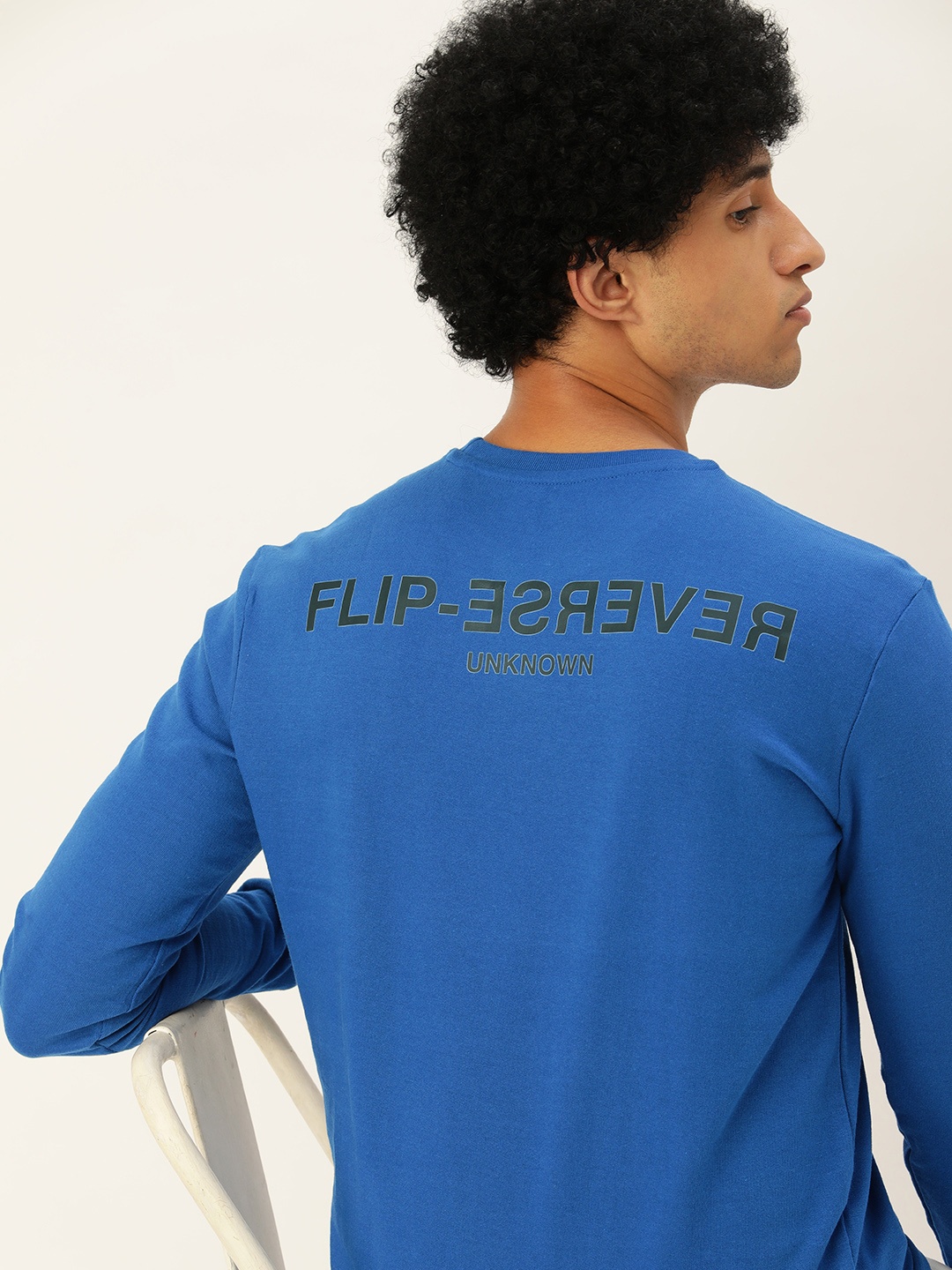 

Kook N Keech Men Blue Typography Printed Sweatshirt