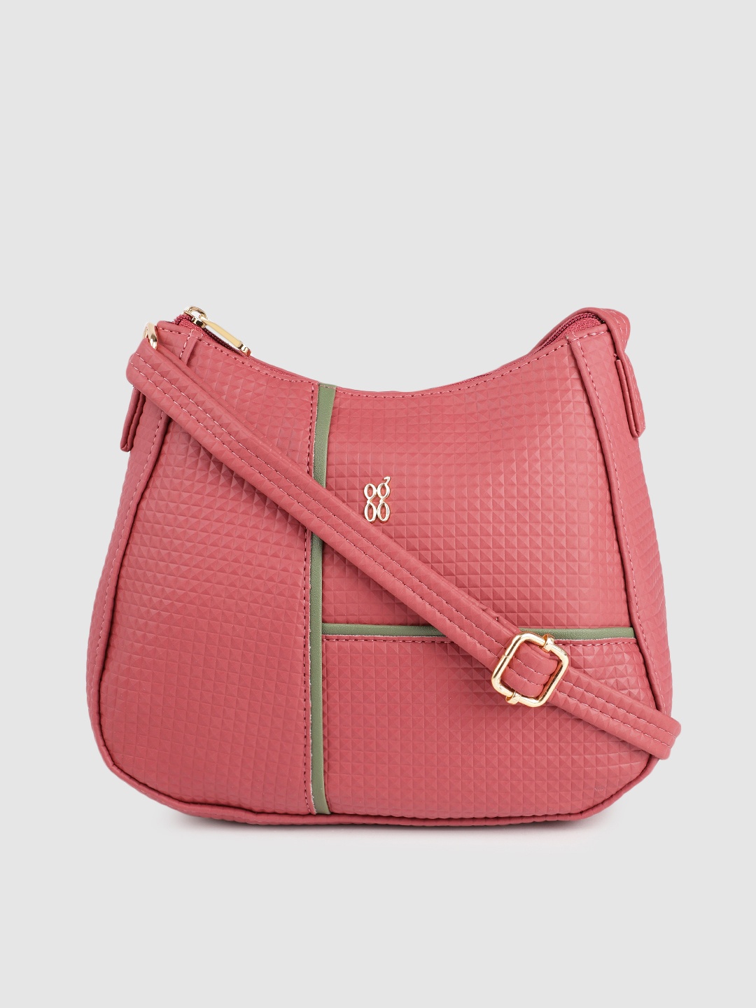 

Baggit Textured Sling Bag, Rose