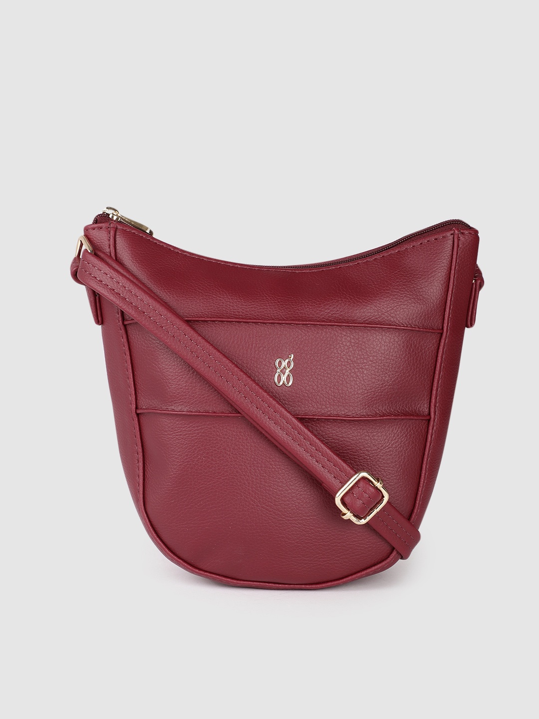 

Baggit Burgundy Solid Sling Bag