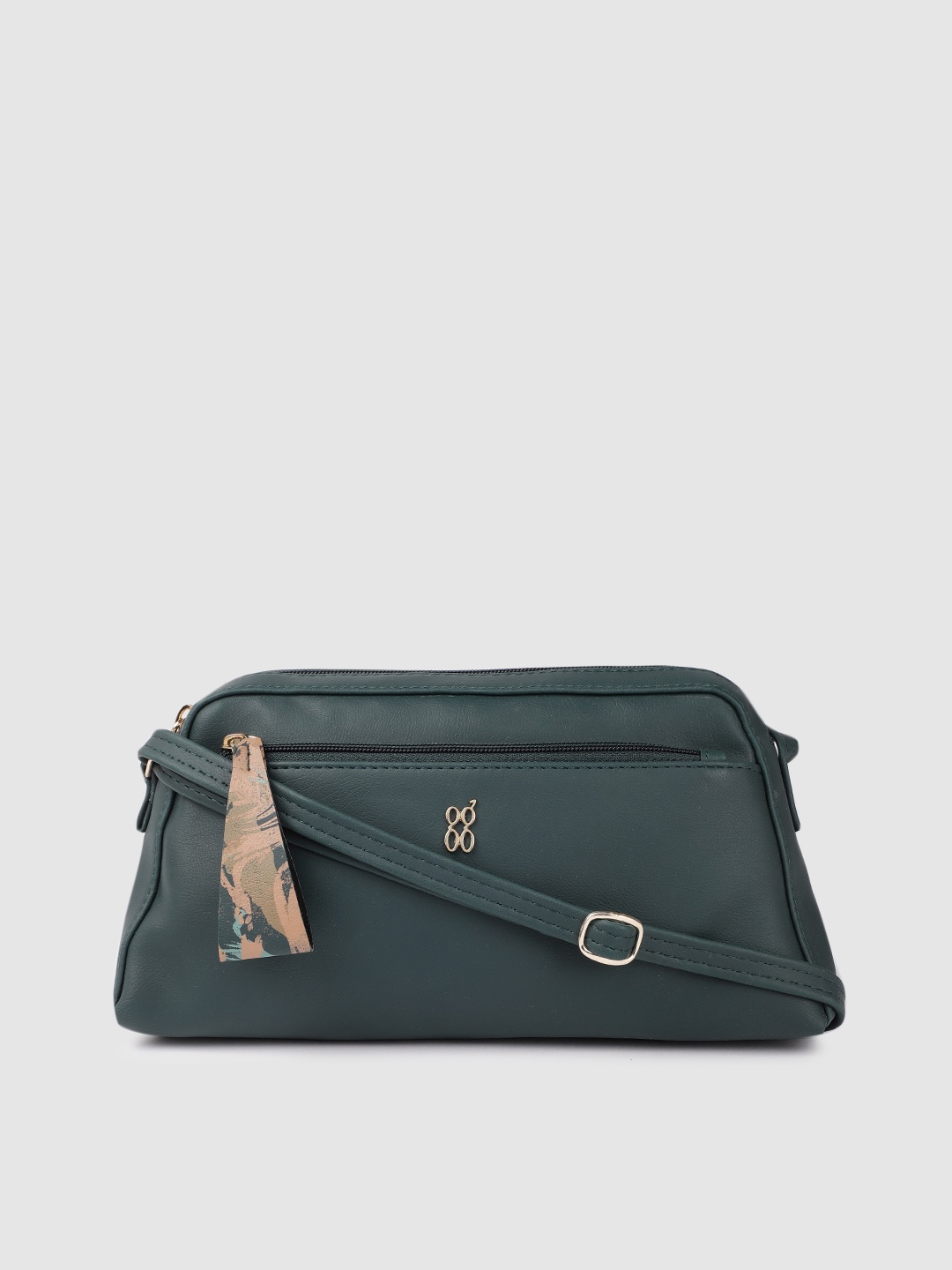 

Baggit Green Solid Sling Bag