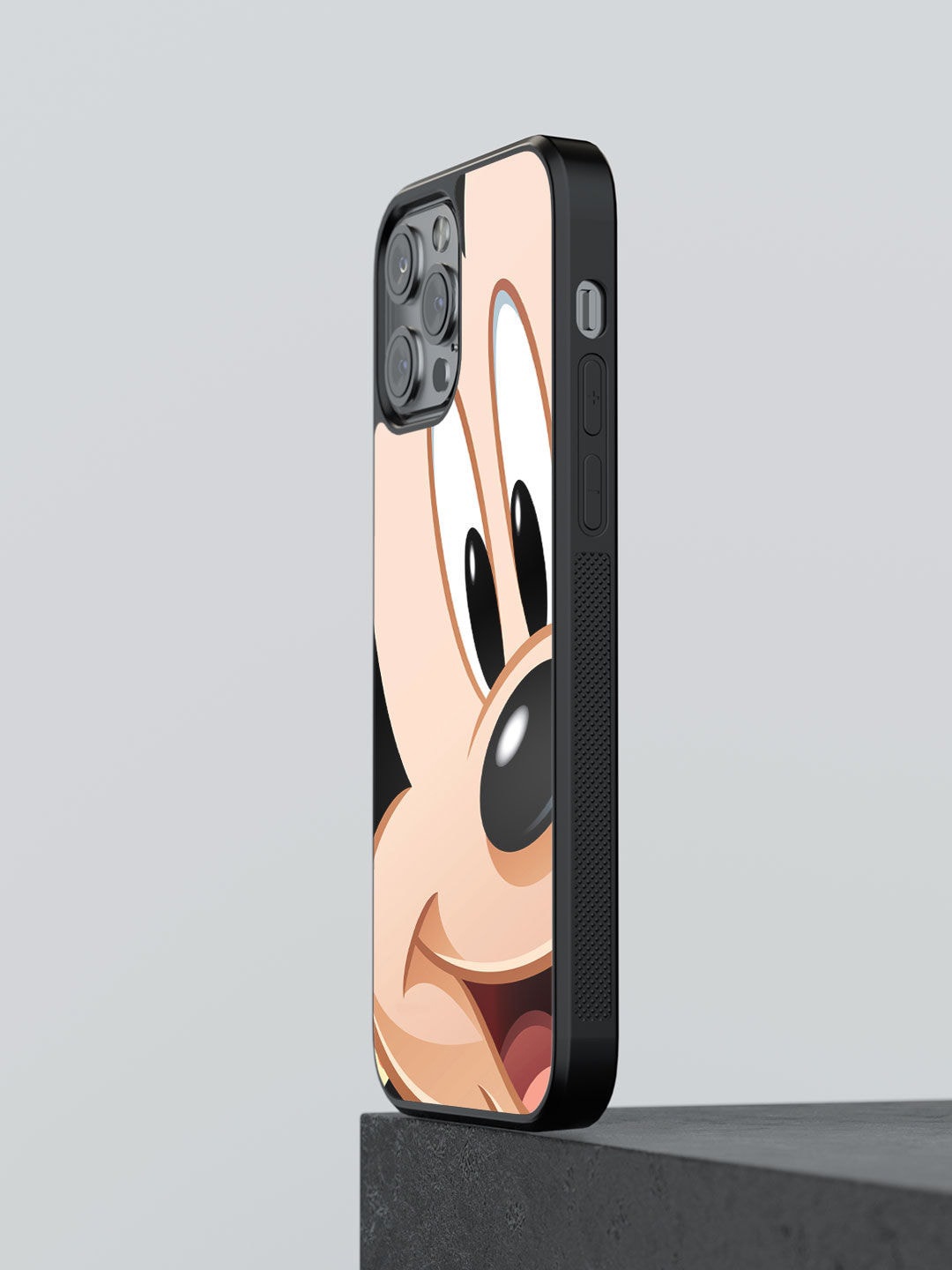 

macmerise Black Zoom Up Mickey Printed iPhone 13 Pro Max Bumper Case