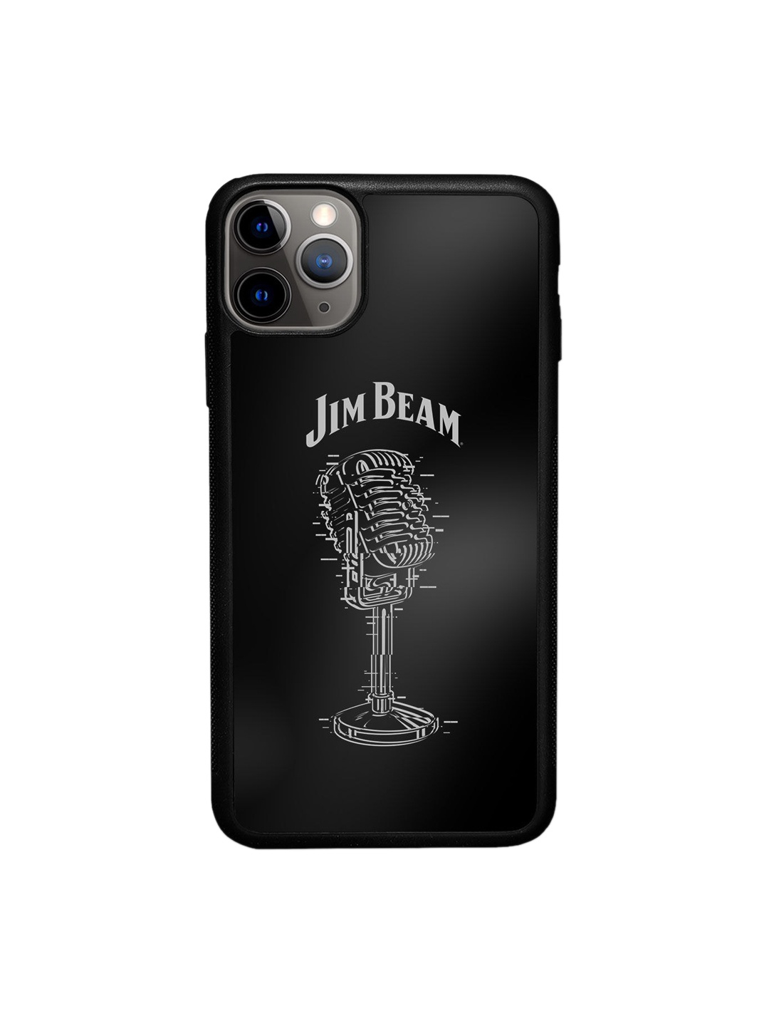 

Macmerise Black Jim Beam Retro Mic Design Printed iPhone 11 Pro Max Bumper Phone Case