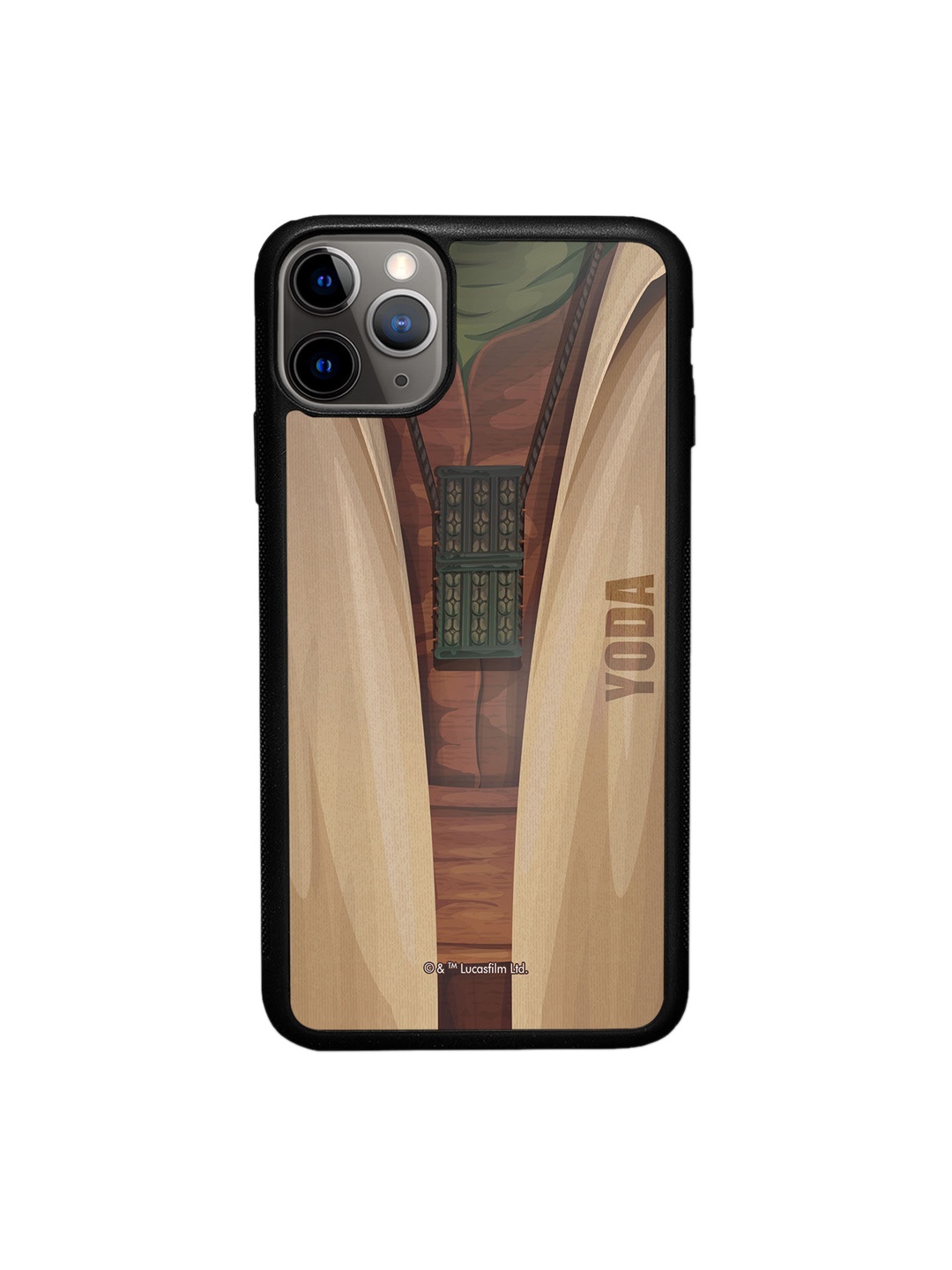 

macmerise Brown Attire Yoda Design iPhone 11 Pro Max Bumper Phone Back Case