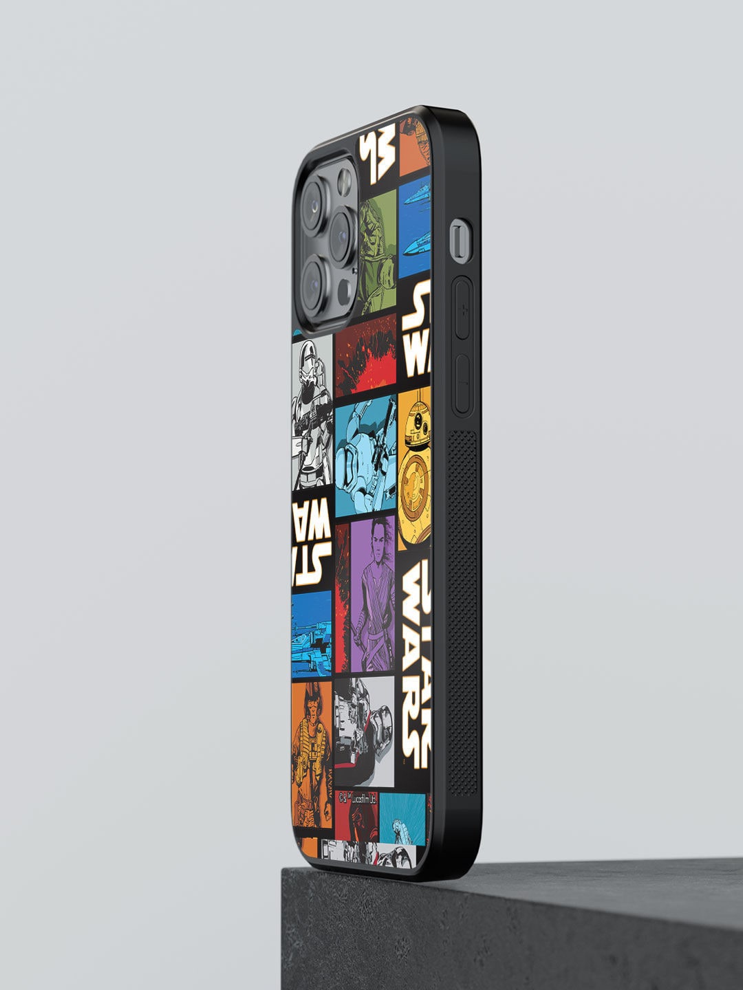 

macmerise Black The Force Awakens Design iPhone 13 Pro Max Bumper Phone Back Case