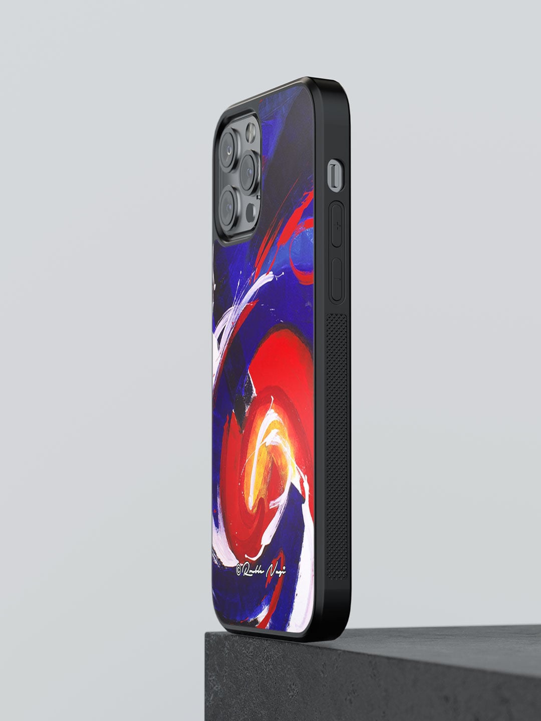 

macmerise Blue Waves Design iPhone 13 Pro Max Bumper Phone Back Case