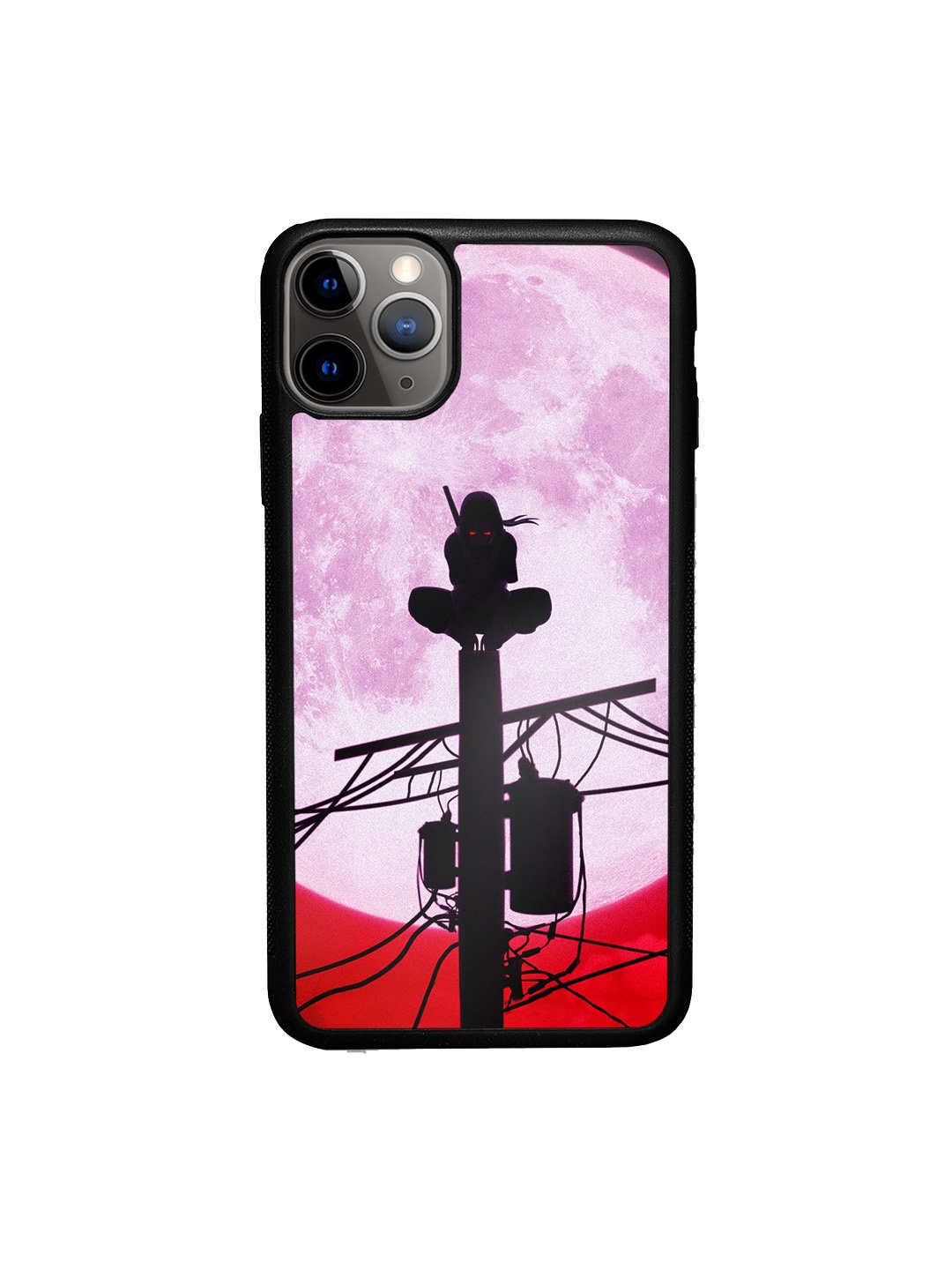 

macmerise Purple & Red Itachi Uchiha Printed iPhone 11 Pro Max Bumper Mobile Phone Case