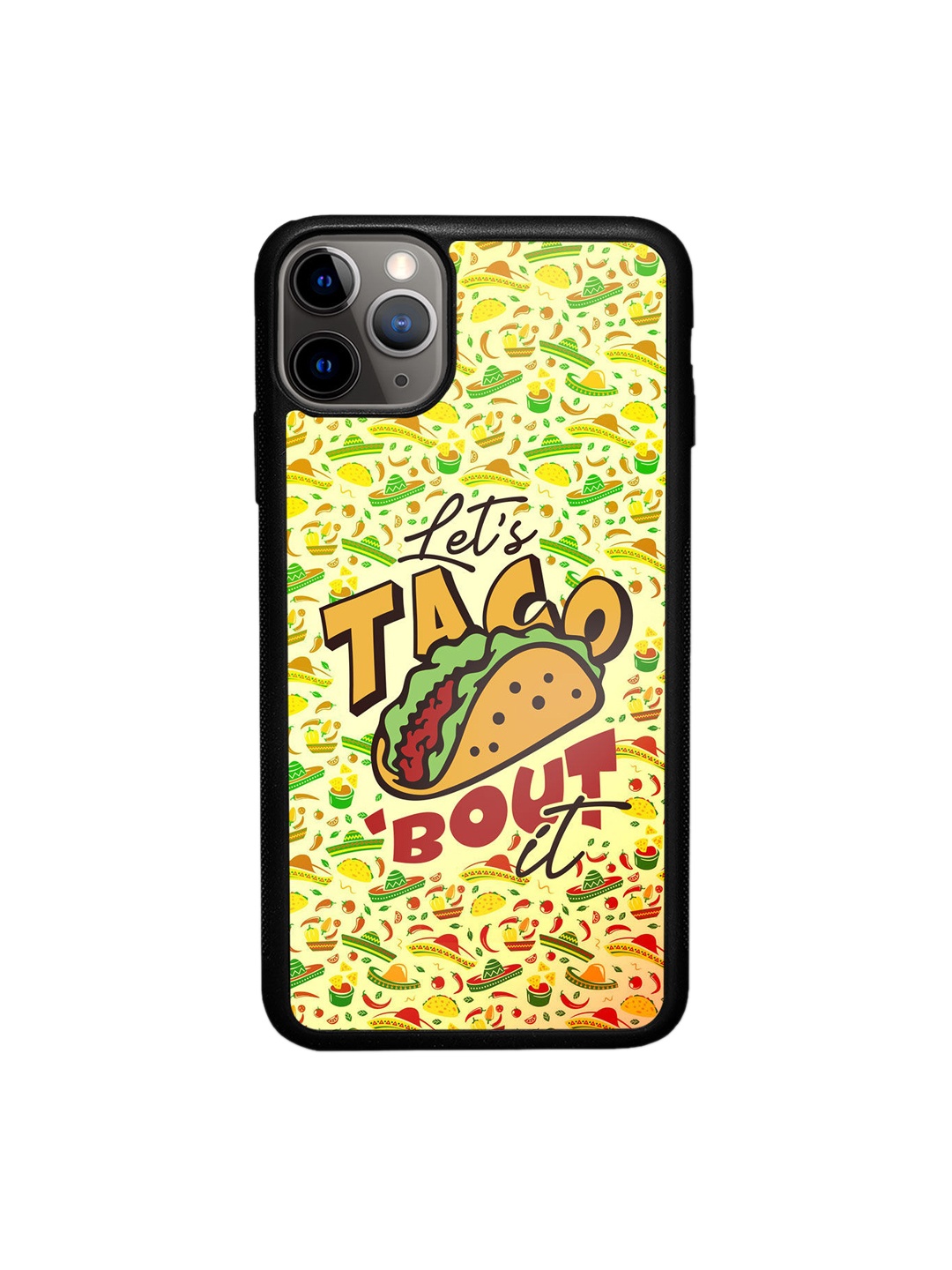 

macmerise Yellow & Green Taco Printed iPhone 11 Pro Max Bumper Phone Back Case