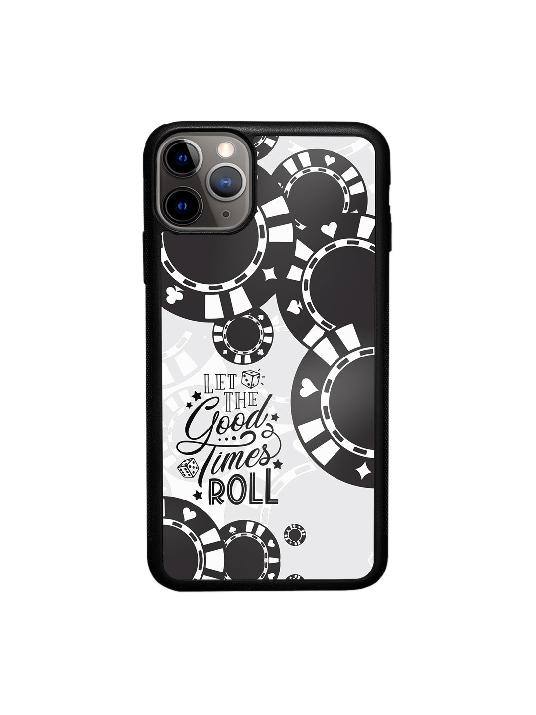 

macmerise Black & White Printed iPhone 11 Pro Max Bumper Back Case