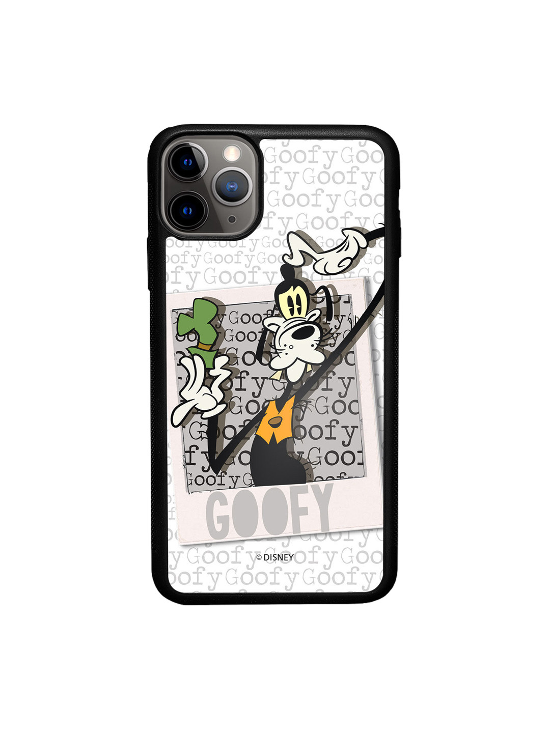 

macmerise White & Grey Goofy Printed iPhone 11 Pro Max Bumper Phone Back Case