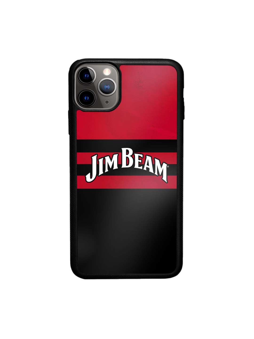 

macmerise Red & Black Printed iPhone iPhone 11 Pro Max Back Case