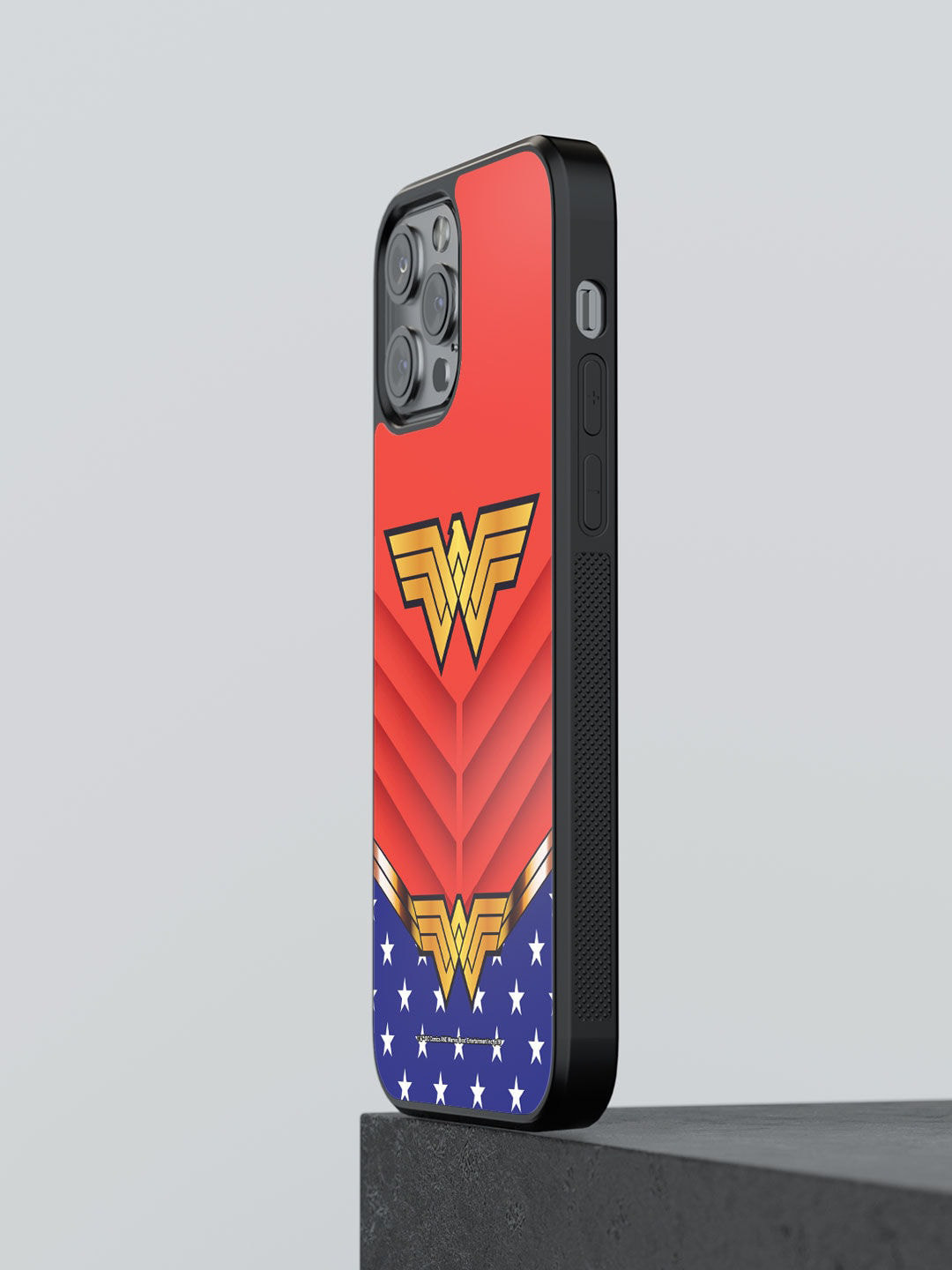 

macmerise Red & Blue Printed Wonder Woman iPhone 13 Pro Max Bumper Phone Back Case