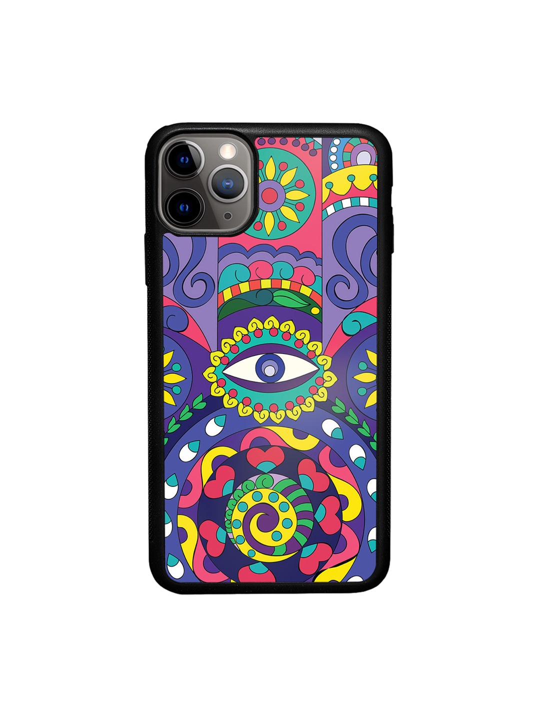 

macmerise Purple & Pink Printed iPhone 11 Pro Max Bumper Back Case