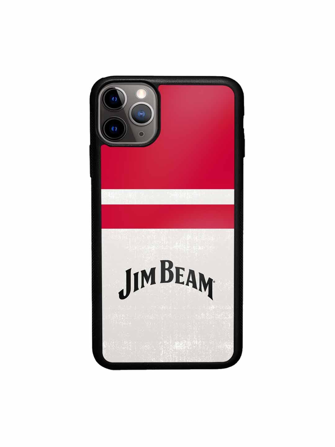 

macmerise Red & White Printed iPhone 11 Pro Max Bumper Phone Back Case