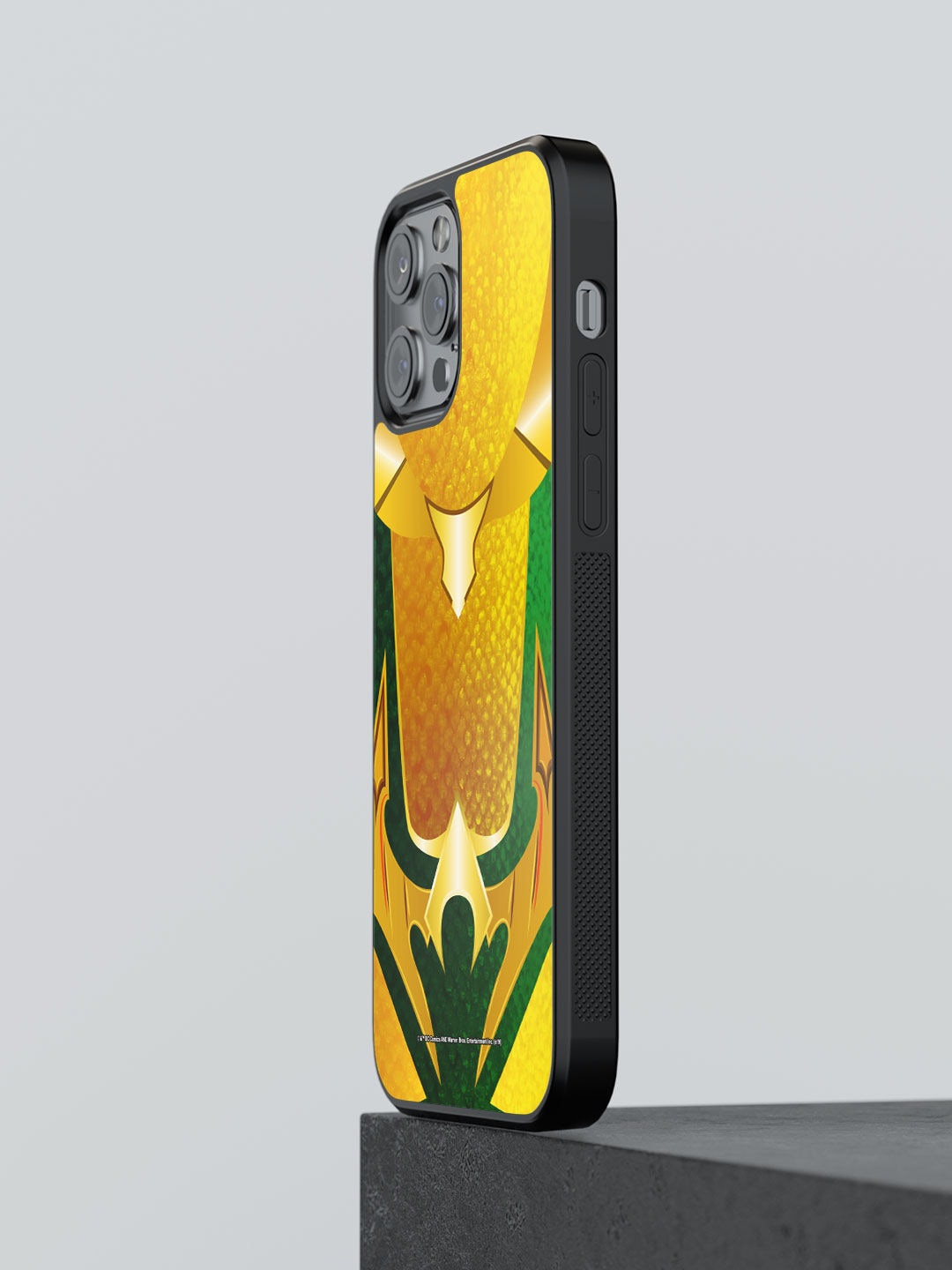 macmerise Yellow & Green Printed iPhone 13 Pro Max Bumper Phone Back Case