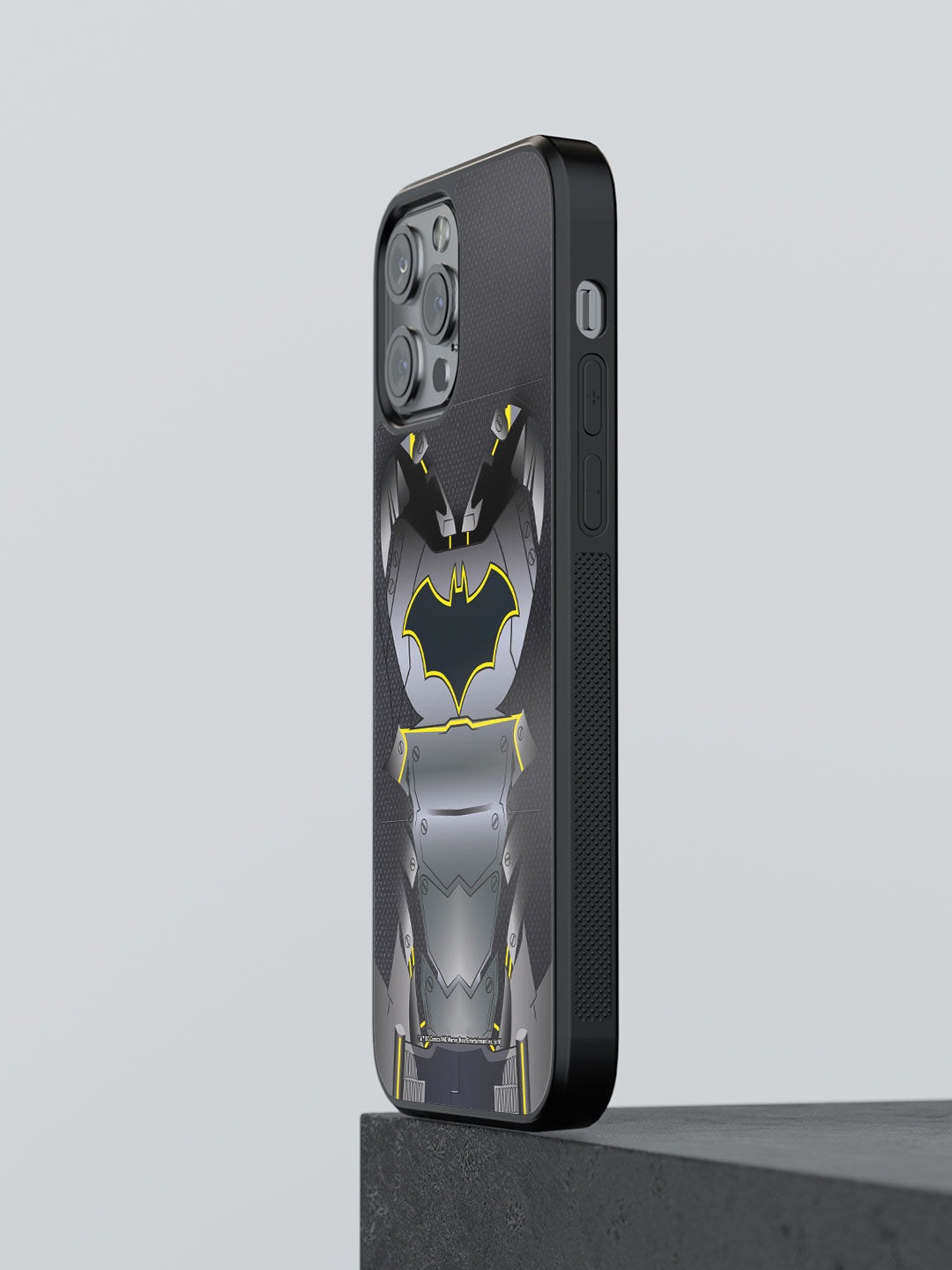

macmerise Black & Grey Batman Printed iPhone 13 Pro Max Bumper Mobile Phone Case