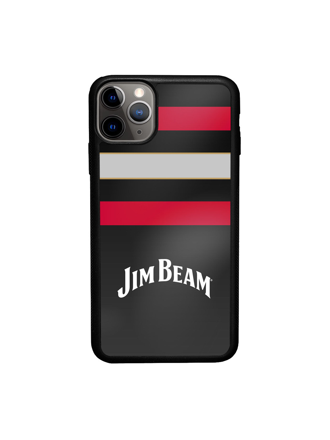 

macmerise Black & Red Printed iPhone 11 Pro Max Bumper Back Case