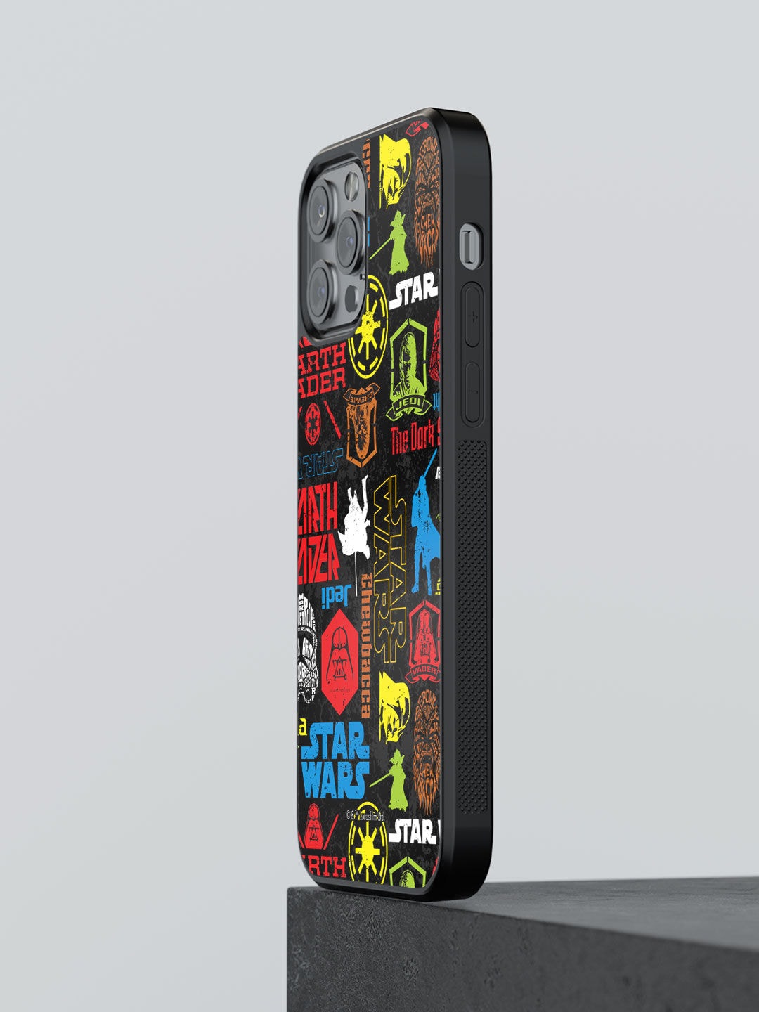 

macmerise Black & Red Star Wars Printed iPhone 13 Pro Max Bumper Back Case