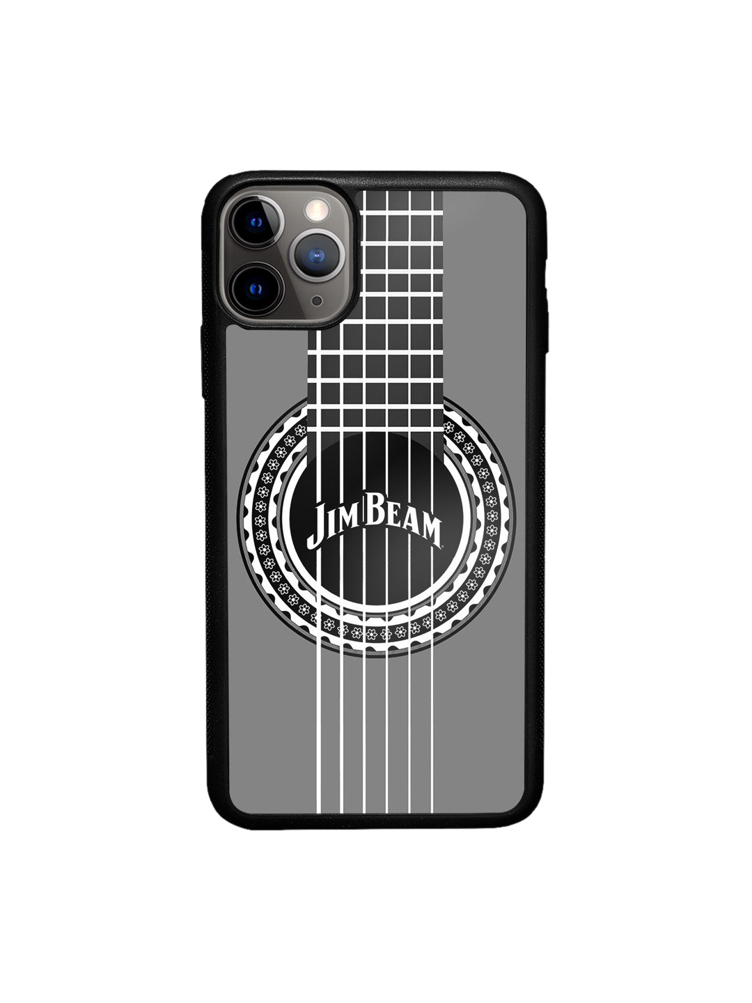 

macmerise Black & Grey Printed iPhone 11 Pro Max Bumper Phone Back Case