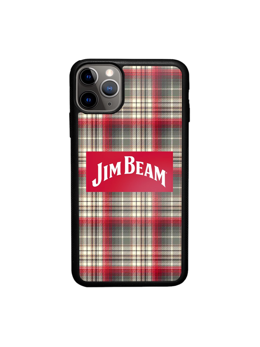 

macmerise Red & Beige Printed iPhone 11 Pro Max Bumper Phone Back Case
