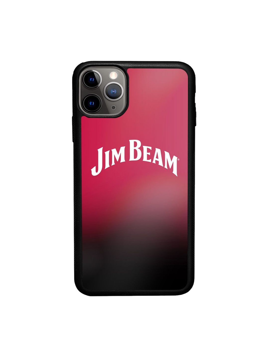 

macmerise Pink & Black Printed iPhone 11 Pro Max Phone Back Case