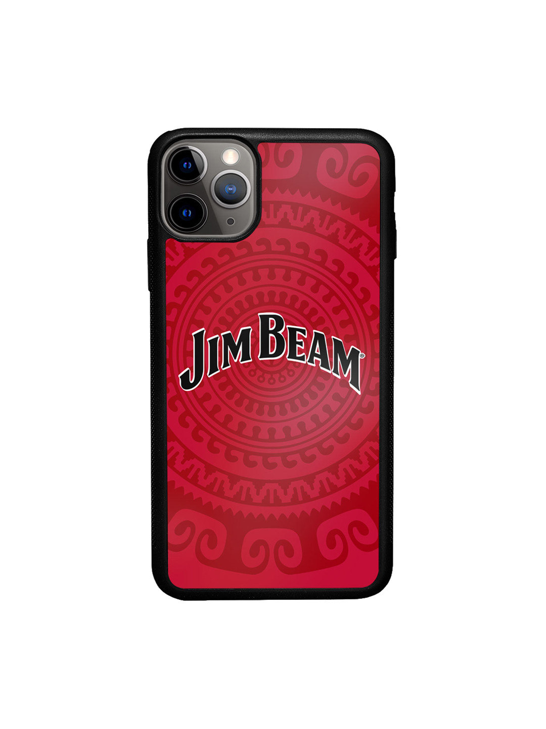 

macmerise Red & Black Printed iPhone 11 Pro Max Bumper Back Case