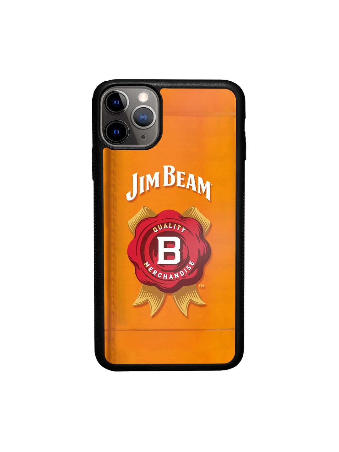 

macmerise Orange Printed iPhone 11 Pro Max Bumper Phone Back Case