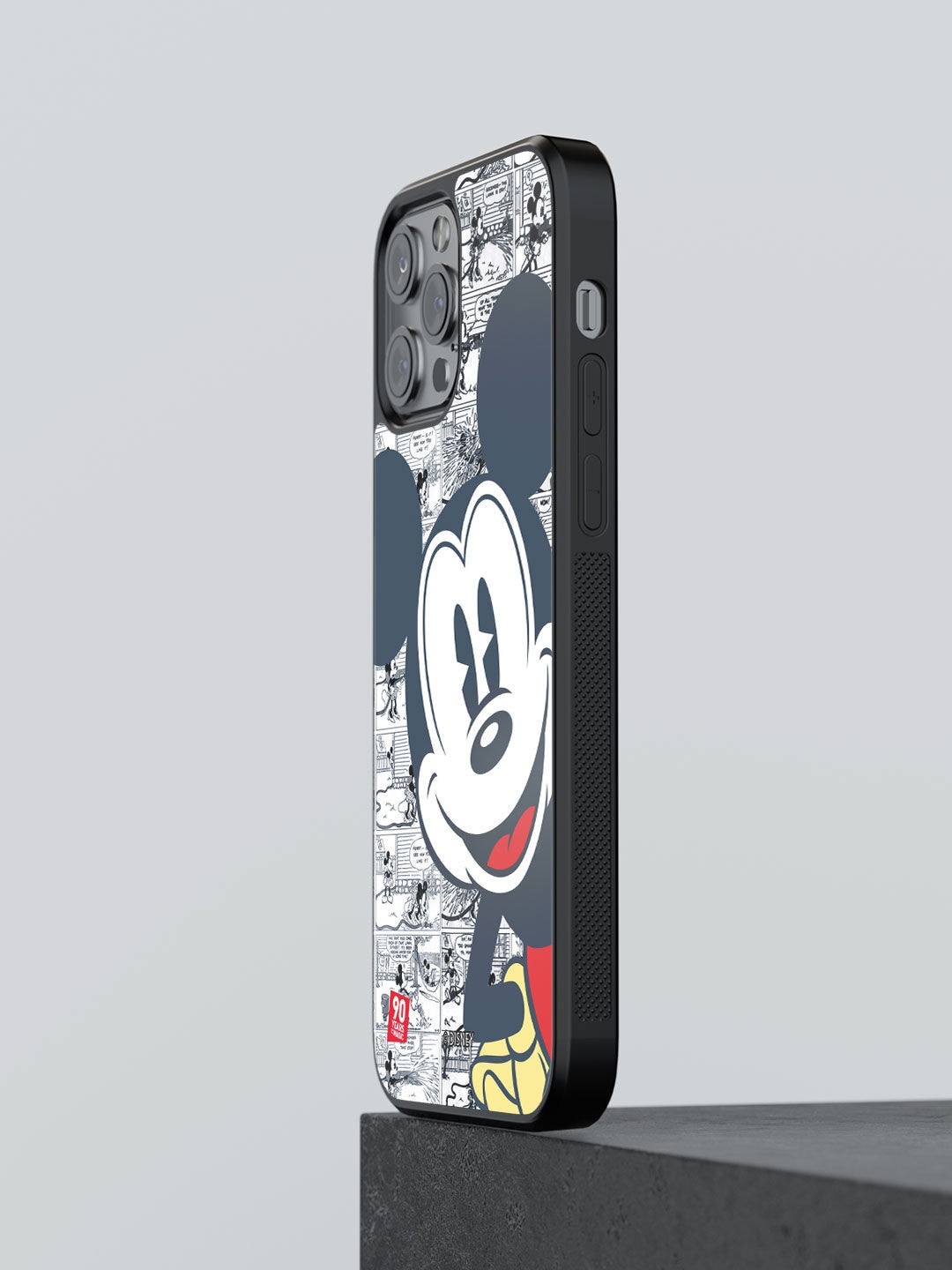 

macmerise Black & White Mickey Mouse Printed iPhone 13 Pro Max Bumper Back Case
