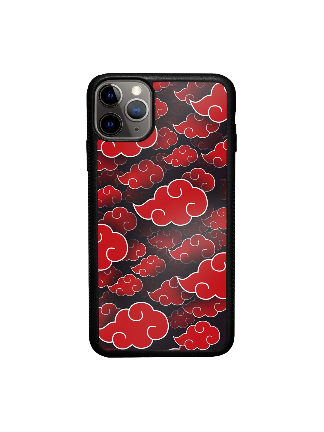 

macmerise Red & Black Printed Design iPhone 11 Pro Max Bumper Phone Back Case