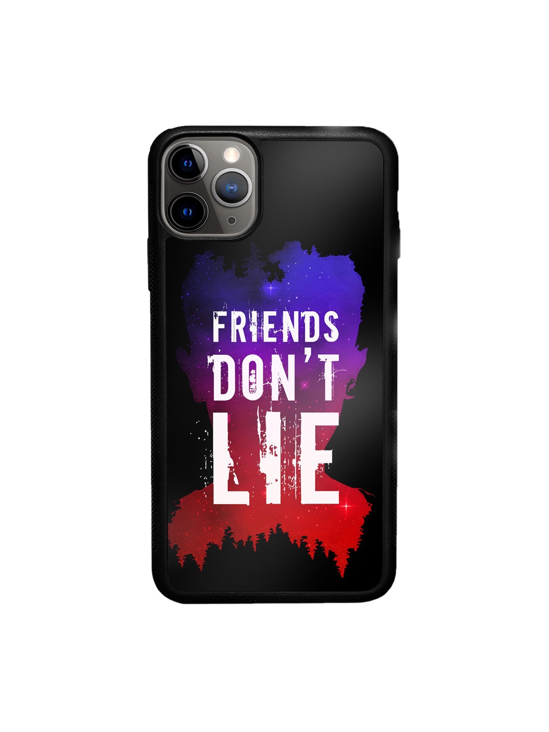 

macmerise Black & Purple Printed iPhone 11 Pro Max Phone Back Case