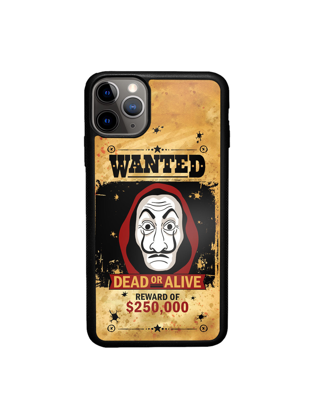 

macmerise Beige & Black iPhone 11 Pro Max Bumper Phone Back Case