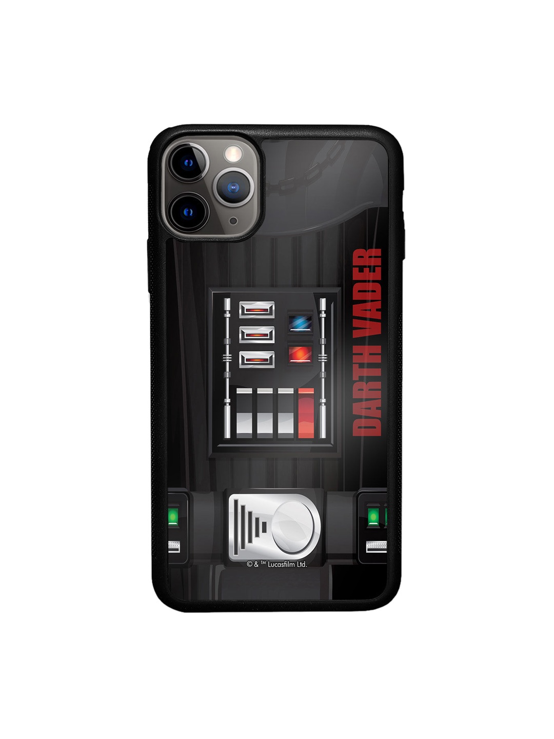 

macmerise Black Printed Darth Vader iPhone 11 Pro Max Bumper Phone Back Case