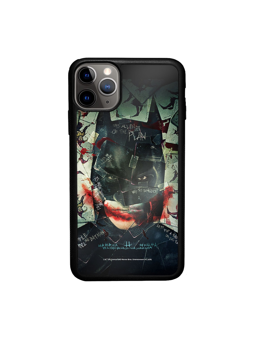 

macmerise Black Bat Joker Printed iPhone 11 Pro Max Bumper Back Case