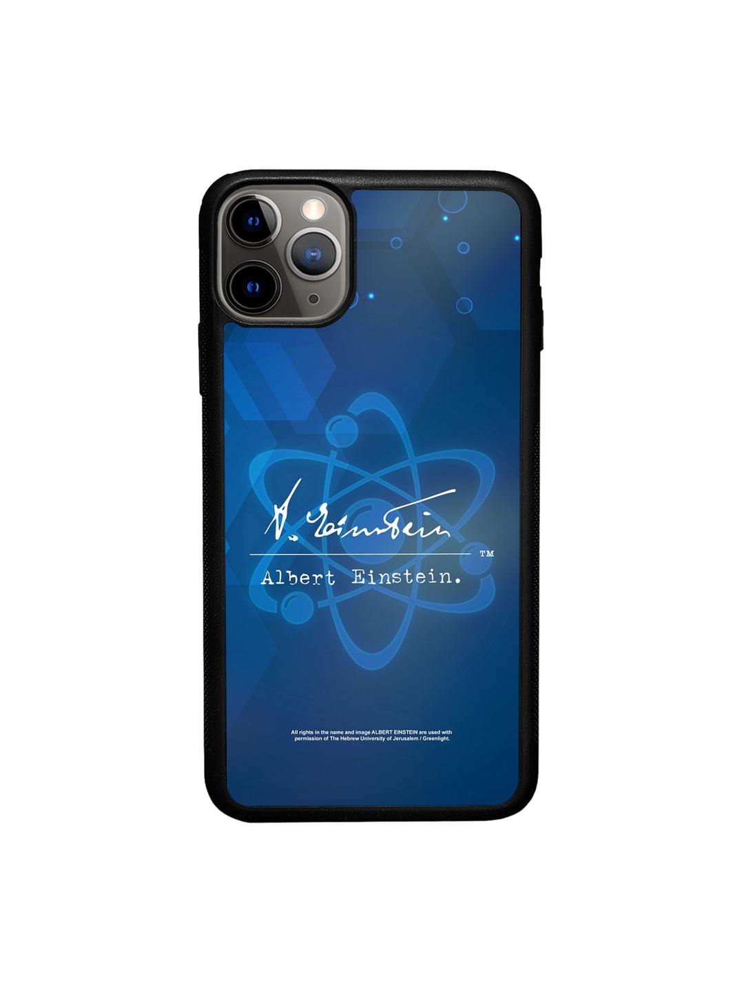 

macmerise Blue Printed iPhone 11 Pro Max Bumper Phone Back Case