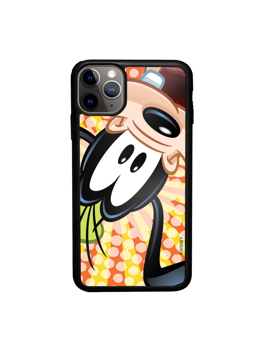 

macmerise Beige & Black Goofy Printed iPhone 11 Pro Max Bumper Phone Back Case