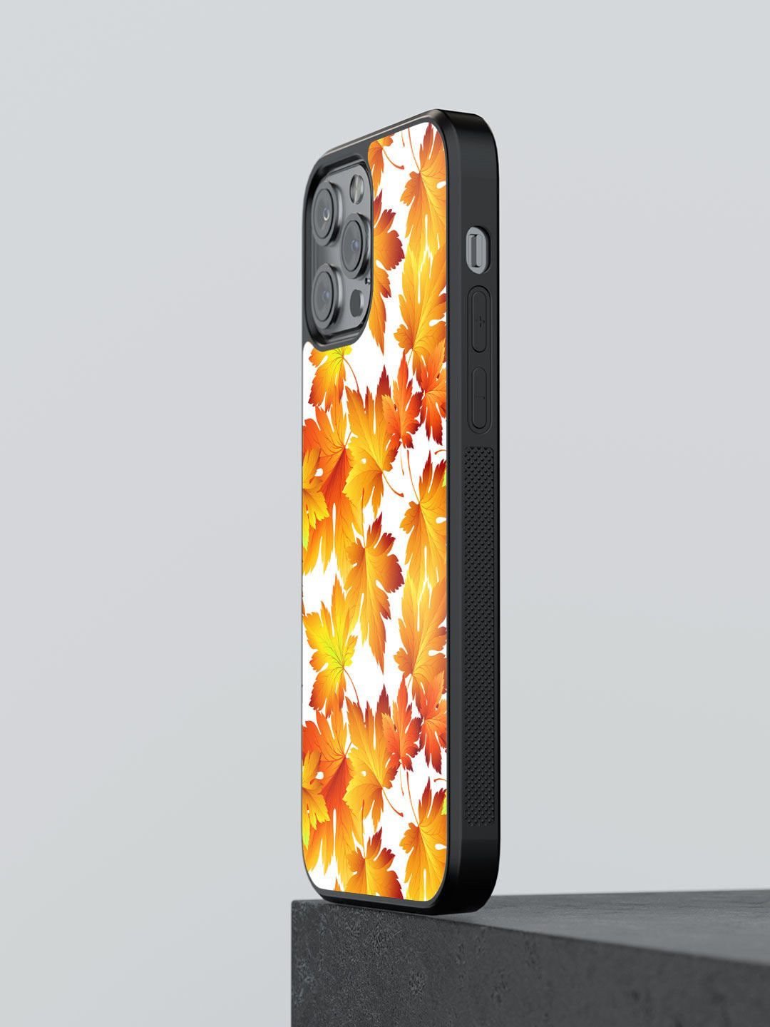 

macmerise Yellow & Brown Printed iPhone 13 Pro Max Bumper Case
