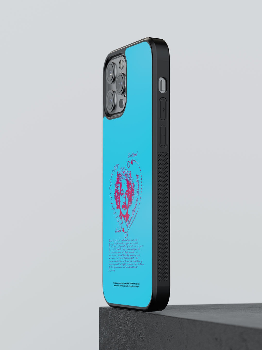 

macmerise Blue Printed iPhone 13 Pro Max Bumper Phone Back Case
